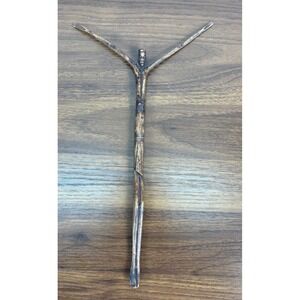 Crucifix Jesus Hand Carved Wooden Stick Crucifix 12"‎ Vintage